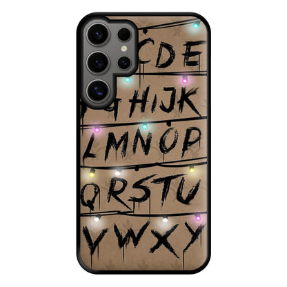 Stranger Alphabet Wall Phone Case for Galaxy S24 Ultra