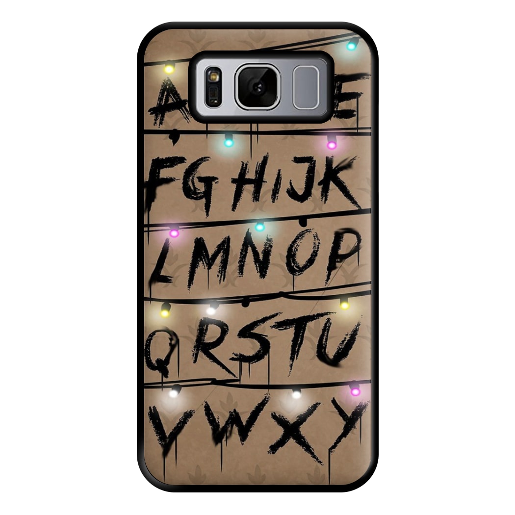 Stranger Alphabet Wall Phone Case for Galaxy S8 Plus