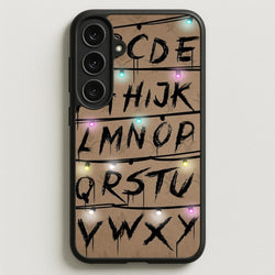 Stranger Alphabet Wall Phone Case for Galaxy S25FE