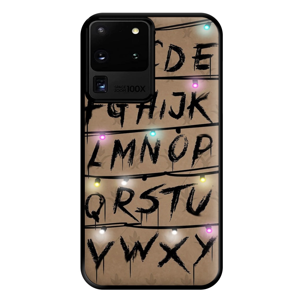 Stranger Alphabet Wall Phone Case for Galaxy S20 Ultra