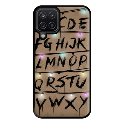 Stranger Alphabet Wall Phone Case for Galaxy A12