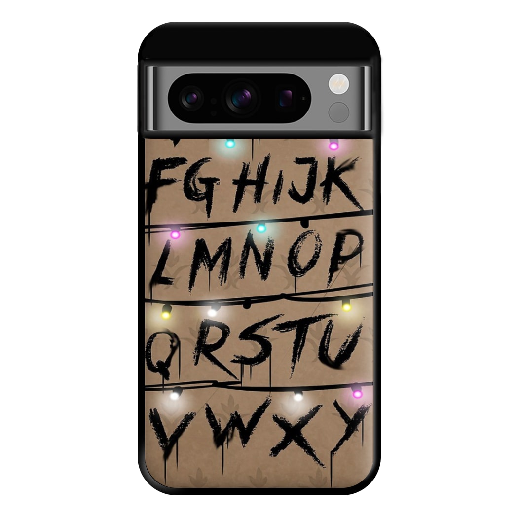 Stranger Alphabet Wall Phone Case for Google Pixel 8 Pro