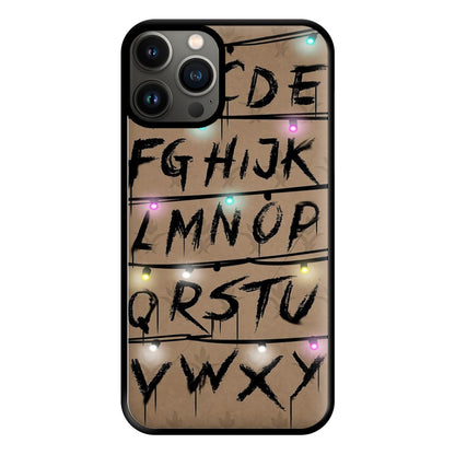 Stranger Alphabet Wall Phone Case for iPhone 13 Pro Max