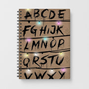Stranger Alphabet Wall Notebook 1