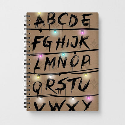 Stranger Things Alphabet Wall Notebook - Fun Cases