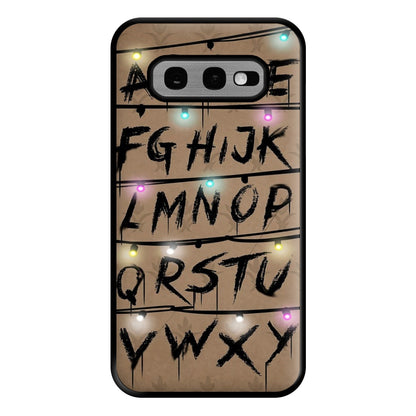 Stranger Alphabet Wall Phone Case for Galaxy S10e