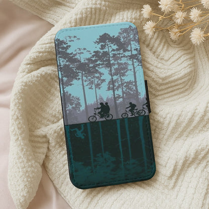 World of Upside Down - Stranger Things Flip Wallet Phone Case