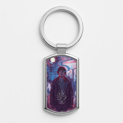 The Spy Silver Keyring