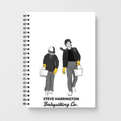 Steve Harrington Babysitting Co - Stranger Things Notebook - Fun Cases