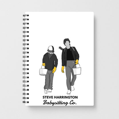 Steve Harrington Babysitting Co - Stranger Things Notebook - Fun Cases