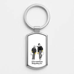 Steve Harrington Babysitting Co Silver Keyring
