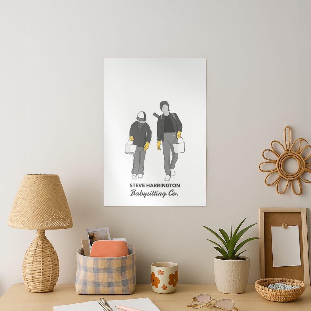 Steve Harrington Babysitting Co Art Print