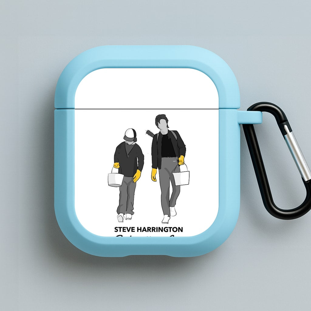 Steve Harrington Babysitting Co Blue AirPods Case