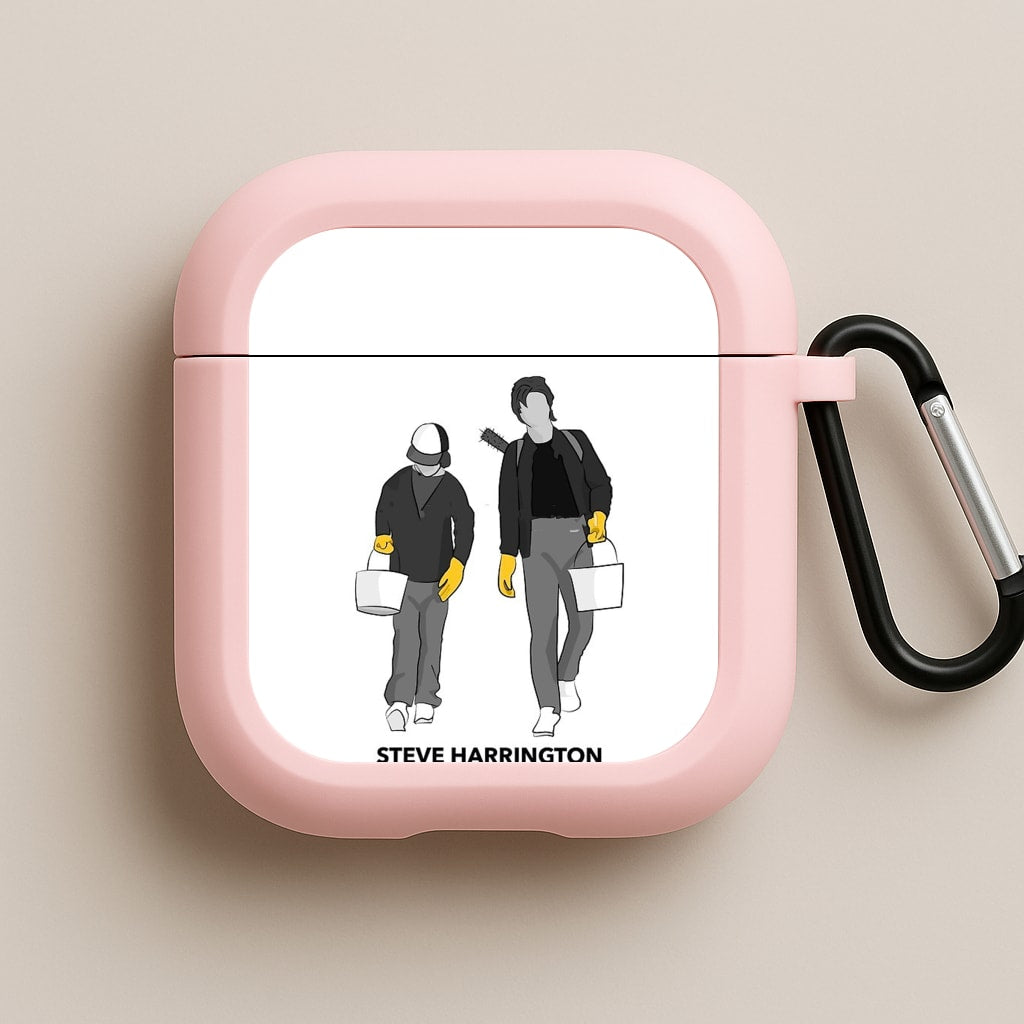 Steve Harrington Babysitting Co Pink AirPods Case