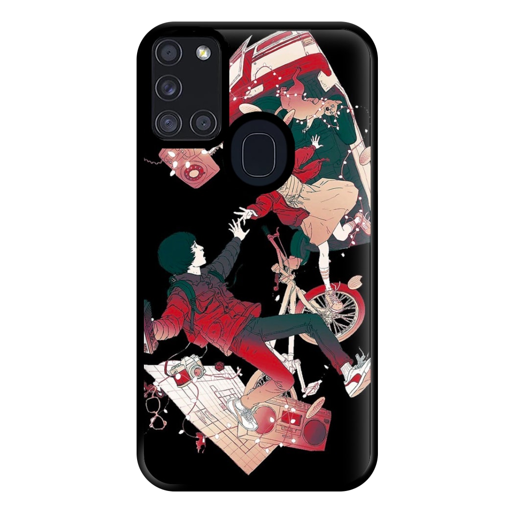 Stranger - Falling Phone Case for Galaxy A21s