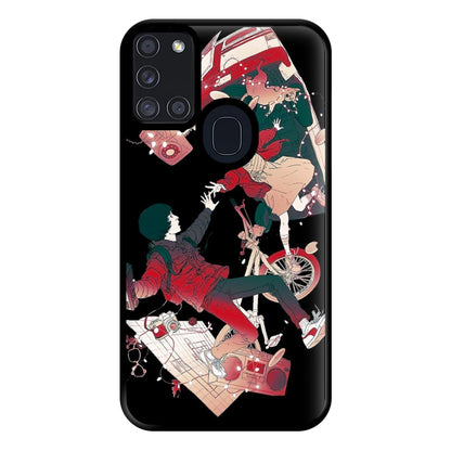 Stranger - Falling Phone Case for Galaxy A21s