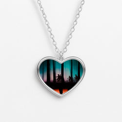 Stranger Upside Down Heart Necklace