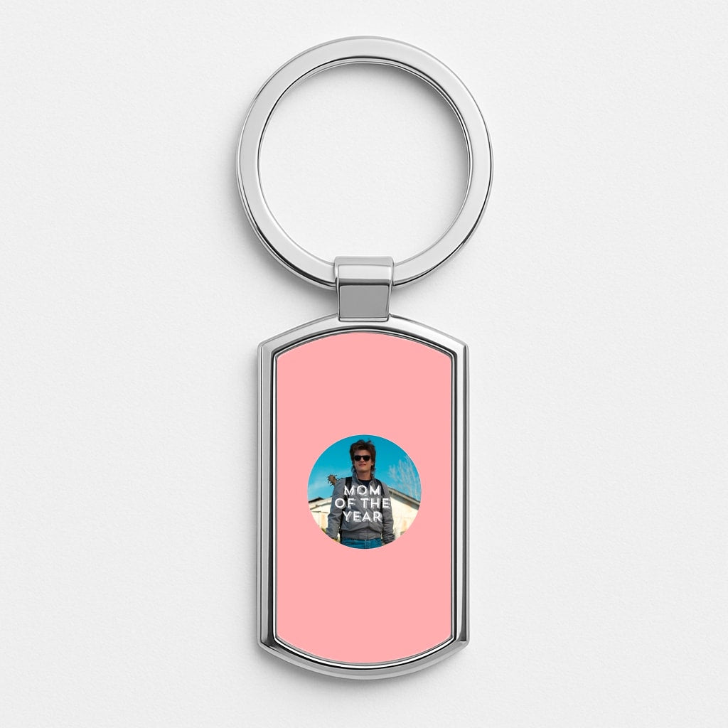 Steve Harrington - Mom Of The Year Silver Keyring