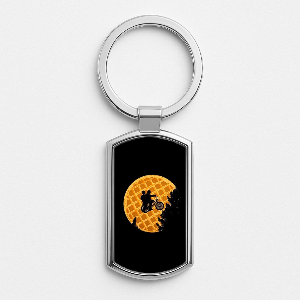 Eggo Moon Silver Keyring