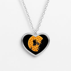 Eggo Moon Heart Necklace