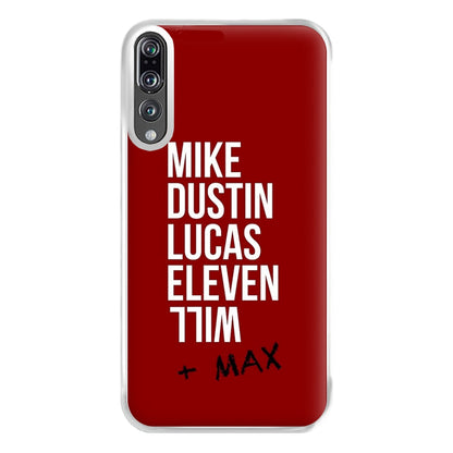 Stranger + Max Phone Case for Huawei P20 Pro