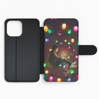 Light Swirl - Stranger Thnigs Flip Wallet Phone Case