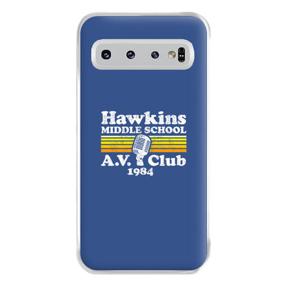 Hawkins Middle School AV Club Phone Case for Galaxy S10 Plus