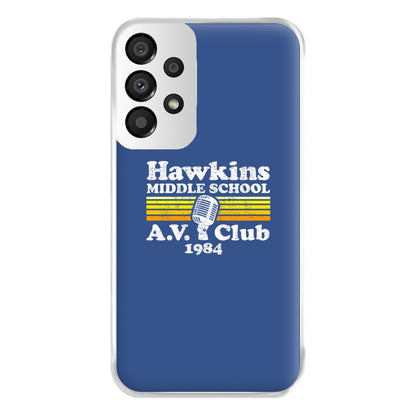 Hawkins Middle School AV Club Phone Case for Galaxy A33