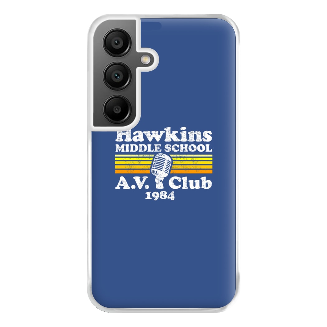 Hawkins Middle School AV Club Phone Case for Galaxy A55