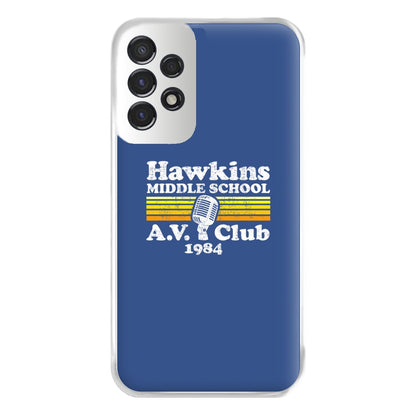 Hawkins Middle School AV Club Phone Case for Galaxy A53