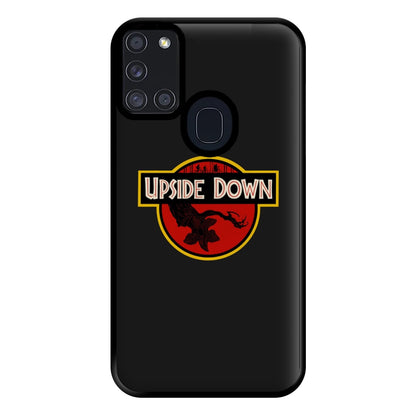 Upside Down - Jurassic Inspired Stranger Phone Case for Galaxy A21s