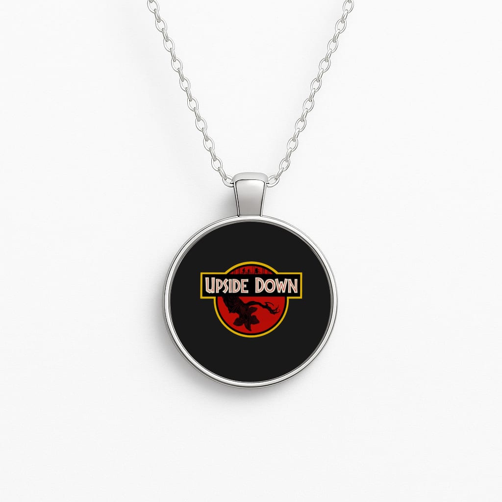 Upside Down - Jurassic Inspired Stranger Circle Necklace