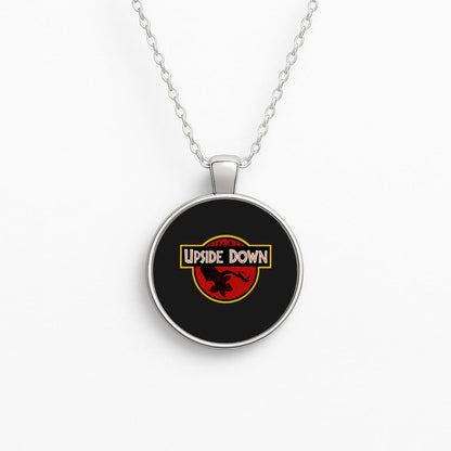 Upside Down - Jurassic Inspired Stranger Circle Necklace