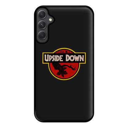 Upside Down - Jurassic Inspired Stranger Phone Case for Galaxy A34