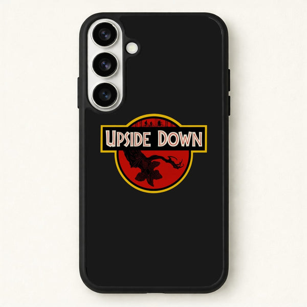 Upside Down - Jurassic Inspired Stranger Phone Case for Galaxy S26 Plus