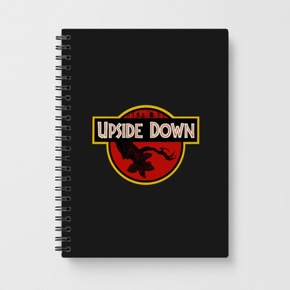 Upside Down - Jurassic Inspired Stranger Things Notebook