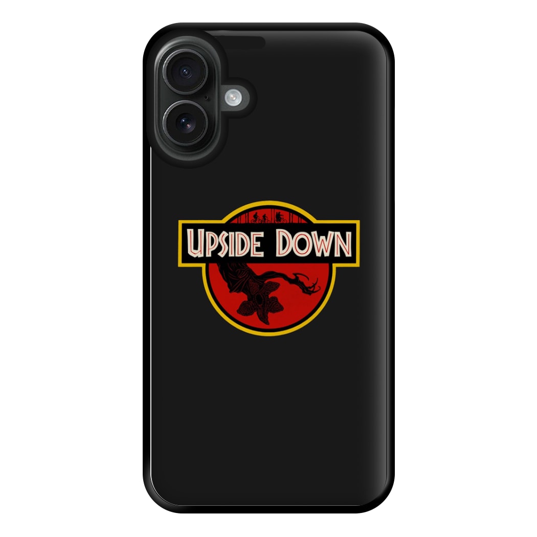 Upside Down - Jurassic Inspired Stranger Phone Case for iPhone 16 Plus