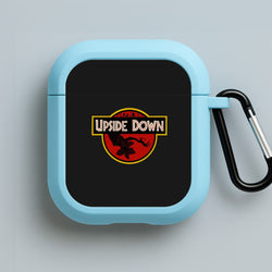Upside Down - Jurassic Inspired Stranger Blue AirPods Case