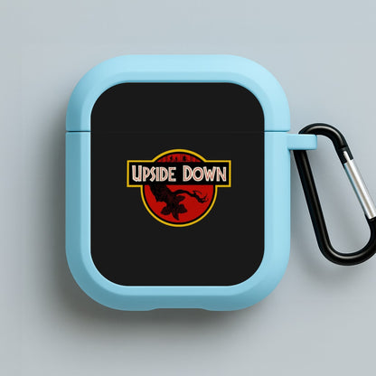 Upside Down - Jurassic Inspired Stranger Blue AirPods Case
