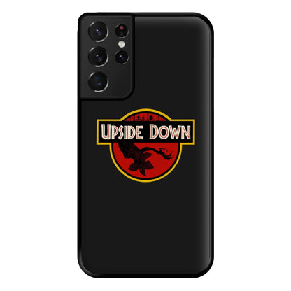 Upside Down - Jurassic Inspired Stranger Phone Case for Galaxy S21 Ultra