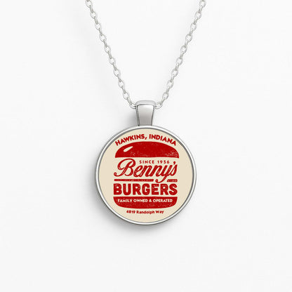 Benny's Burgers Circle Necklace