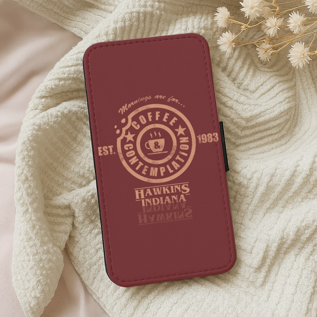Coffee Contemplation Wallet Phone Case