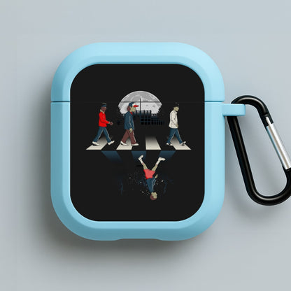 Upside Down Road Blue AirPods Case