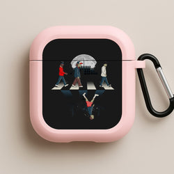 Upside Down Road Pink AirPods Case