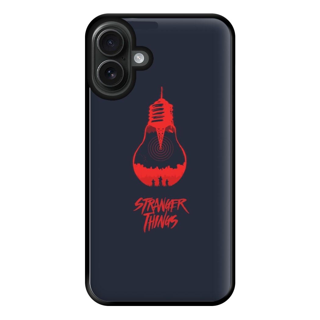 Stranger Lightbulb Phone Case for iPhone 16 Plus