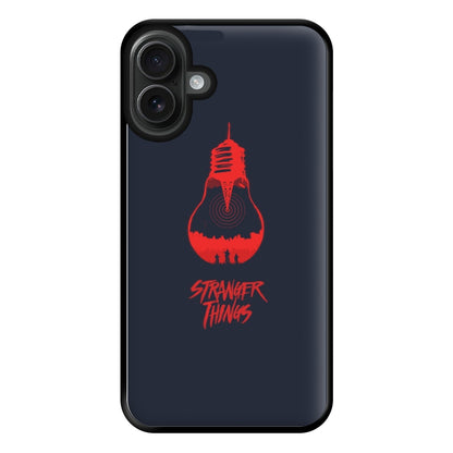 Stranger Lightbulb Phone Case for iPhone 16 Plus