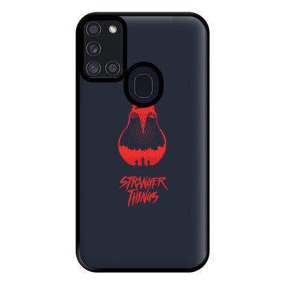 Stranger Lightbulb Phone Case for Galaxy A21s