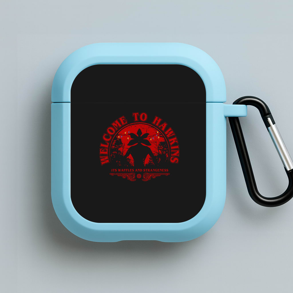 Welcome To Hawkings Blue AirPods Case
