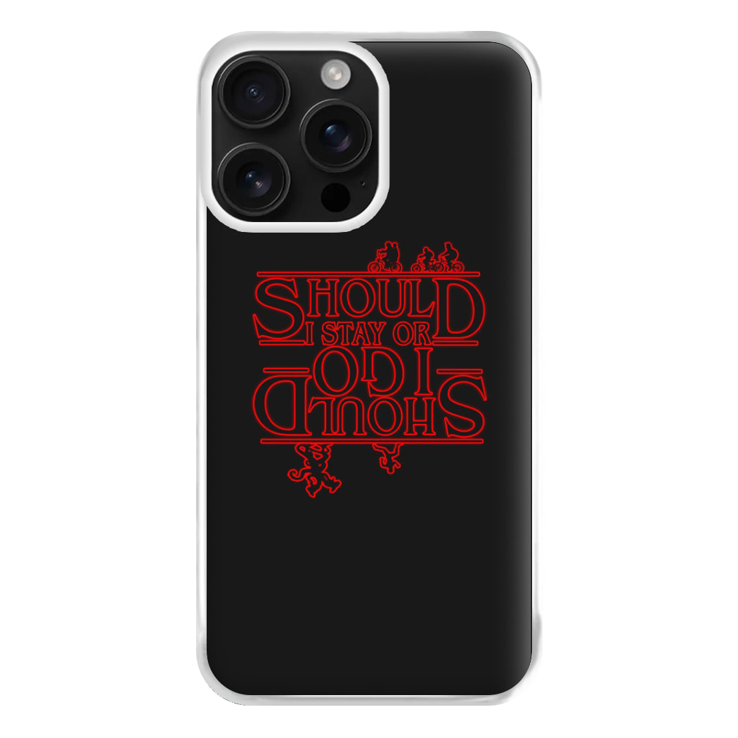 Should I Stay Or Should I Go Upside Down Phone Case