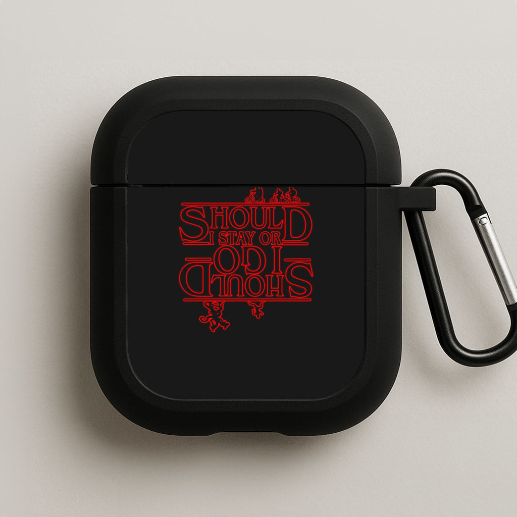 Should I Stay Or Should I Go Upside Down AirPods Case